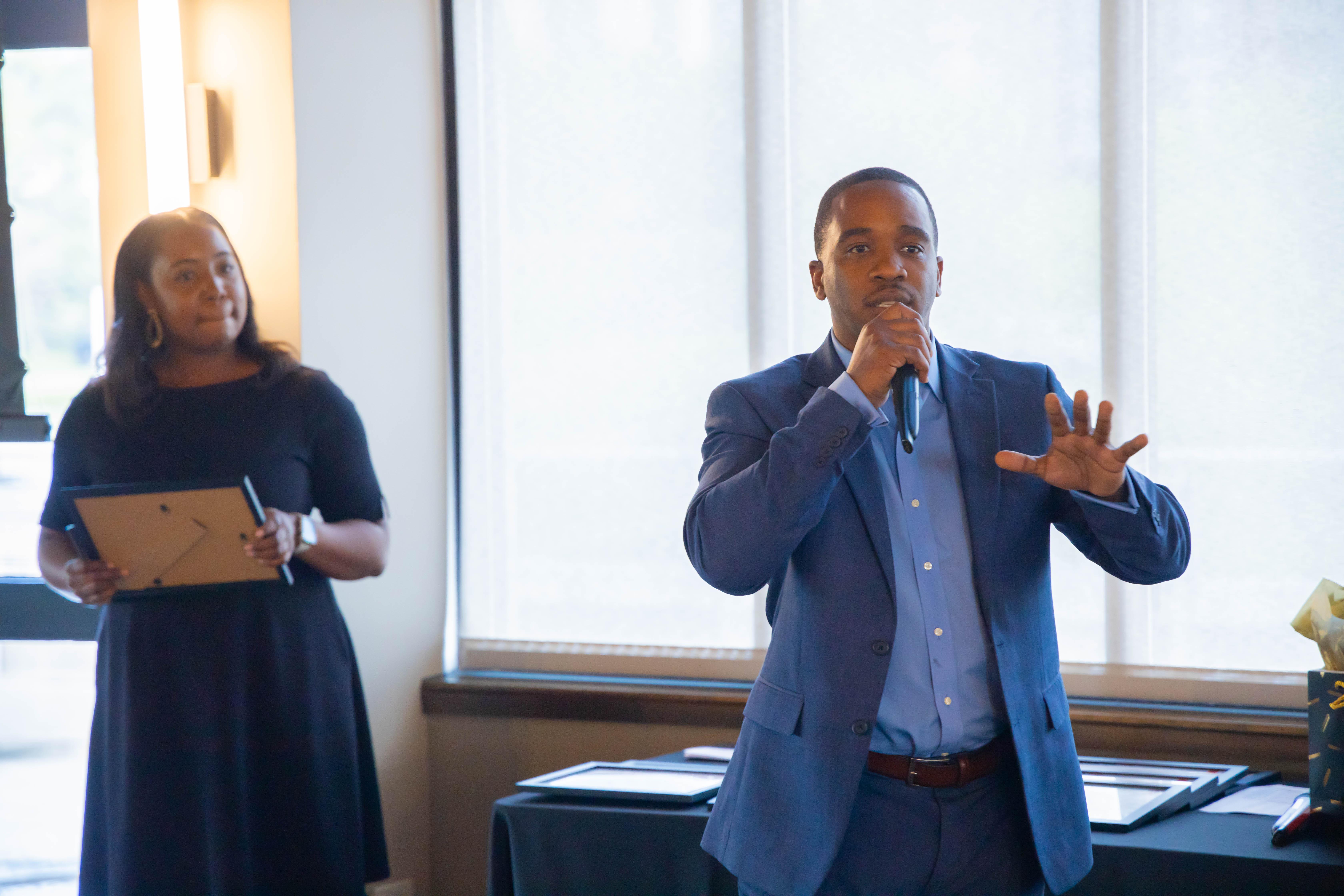 Charlotte business meeting - corporate boardroom and presentation